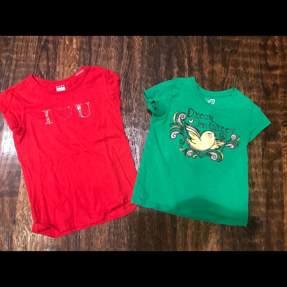 Girls short sleeve shirts
